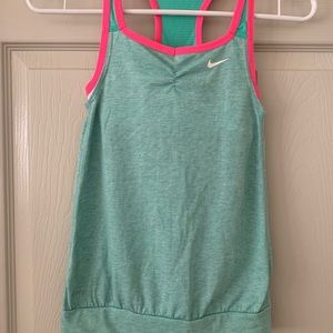 Nike tank with built-in bra